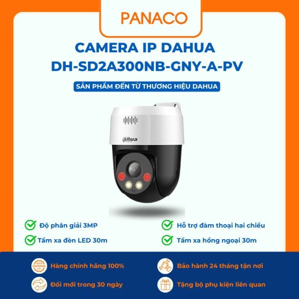 Camera IP Dahua 3MP DH-SD2A300NB-GNY-A-PV
