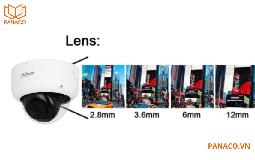 DH-IPC-HDBW3441E-AS-S2 hỗ trợ nhiều ống kính