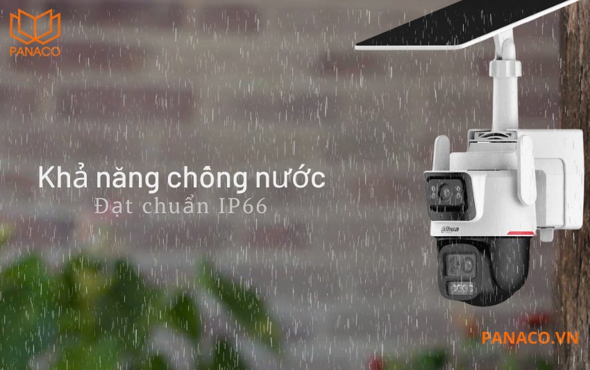 Camera giám sát ngoài trời Dahua IPC-PTS2649C-3E3Z-4GB20 đạt tiêu chuẩn chống bụi và nước IP66
