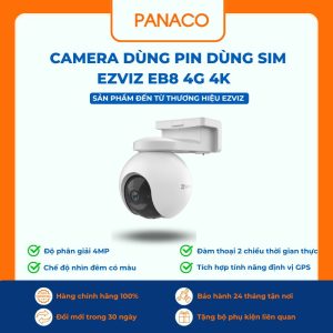 Camera Ezviz dùng pin dùng sim EB8 4G 4K