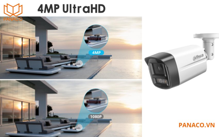 DH-IPC-HFW2449TL-S-PV sử dụng cảm biến CMOS kích thước 1/2.9 inch, kết hợp với độ phân giải 4MP siêu nét