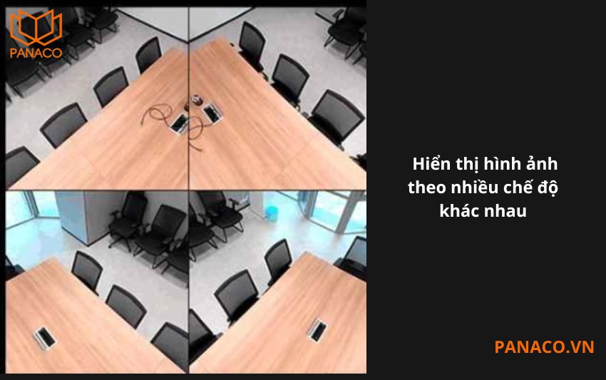 Camera Ezviz E4P cho phép hiển thị hình ảnh theo nhiều chế độ khác nhau.