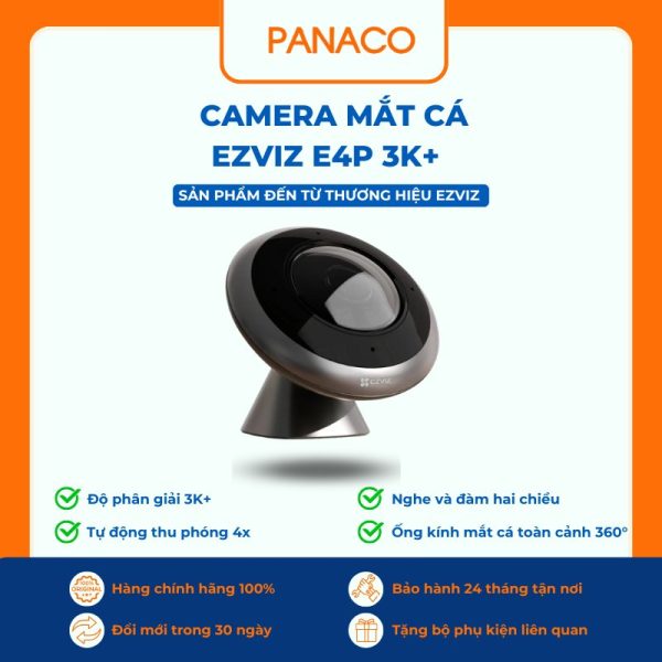 Camera không dây mắt cá Ezviz E4P 3K+
