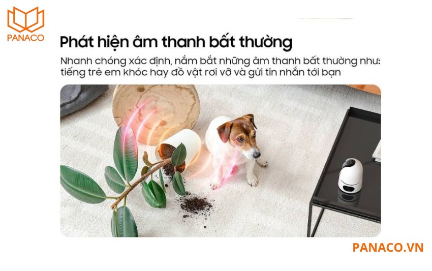 Camera Ezviz S10 2K+ phát hiện âm thanh bất thường