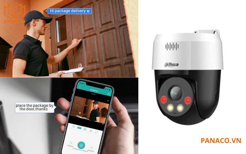 DH-SD2A300NB-GNY-A-PV là dòng camera âm thanh hai chiều với micro và loa ngay trên thân