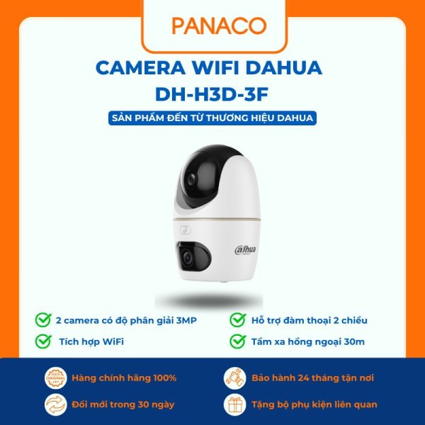 Camera wifi Dahua Hero Dual 3MP DH-H3D-3F