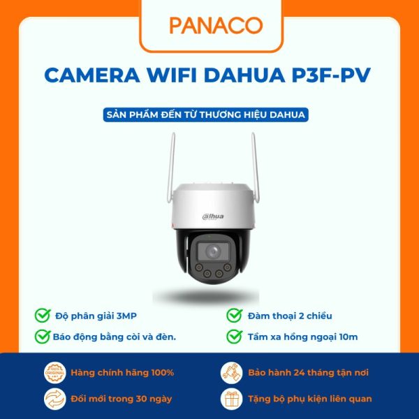 Camera wifi Dahua 3MP Picoo DH-P3F-PV