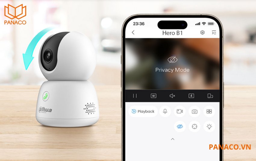 DH-H3B tạm thời tắt chức năng ghi hình và giám sát của camera