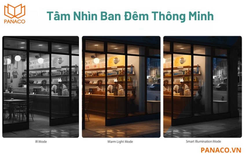 DH-IPC-HDW1339DA-SW-PV hỗ trợ 3 chế độ quan sát: IR Mode, Light Mode và Smart Illuminators