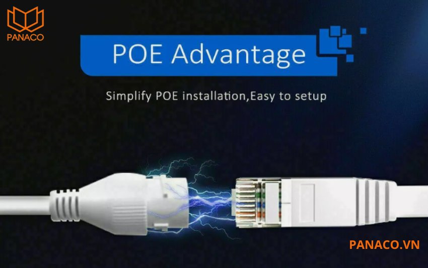 DH-IPC-HFW1439MP-A-IL cấp nguồn qua cáp mạng PoE theo chuẩn 802.3af