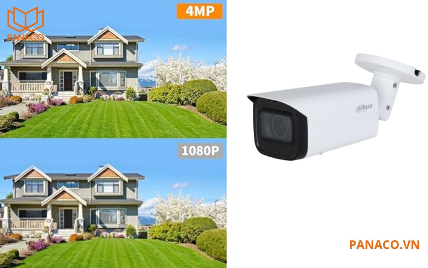 So sánh độ phân giải của Dahua DH-IPC-HFW3441T-ZAS-S2 với camera thông thường