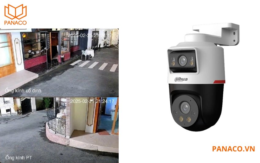DH-IPC-PTS2249B-E2-S-PV-PRO được trang bị hai ống kính có độ phân giải 2 megapixel