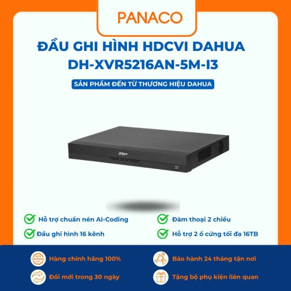 Đầu ghi 5in1 16 kênh Dahua DH-XVR5216AN-5M-I3