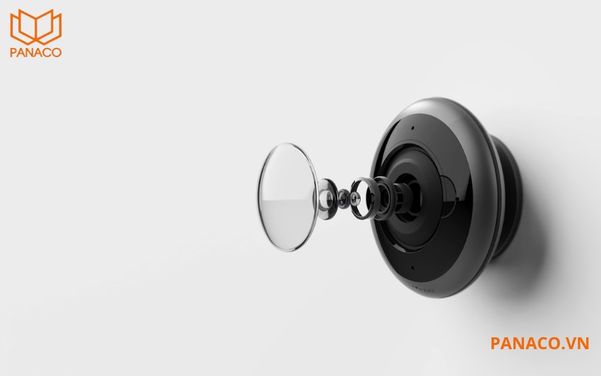 Ezviz E4P 3K+ sở hữu ống kính mắt cá toàn cảnh 360 độ