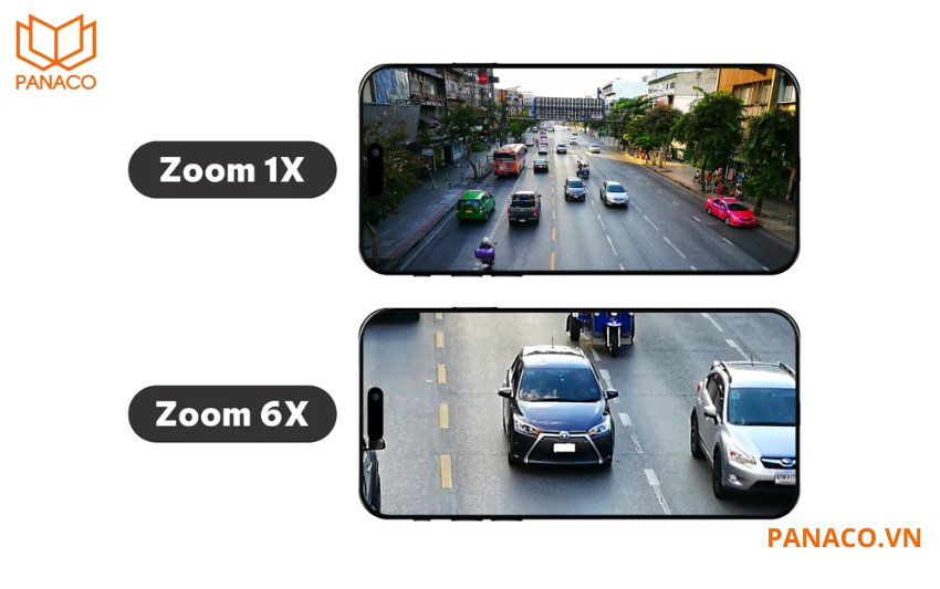 camera speed dome IPC-PTS2649C-3E3Z-4GB20 hỗ trợ zoom quang 6X phóng to hình ảnh mà không làm giảm chất lượng