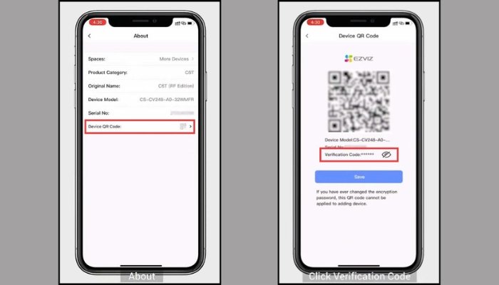 Chọn Device QR Code