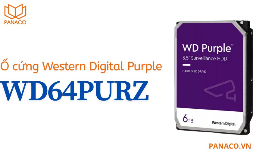 Ổ cứng Western Digital Purple 6TB WD64PURZ