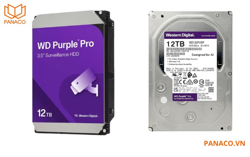 Ổ cứng Western Digital Purple PRO 12TB WD122PURP