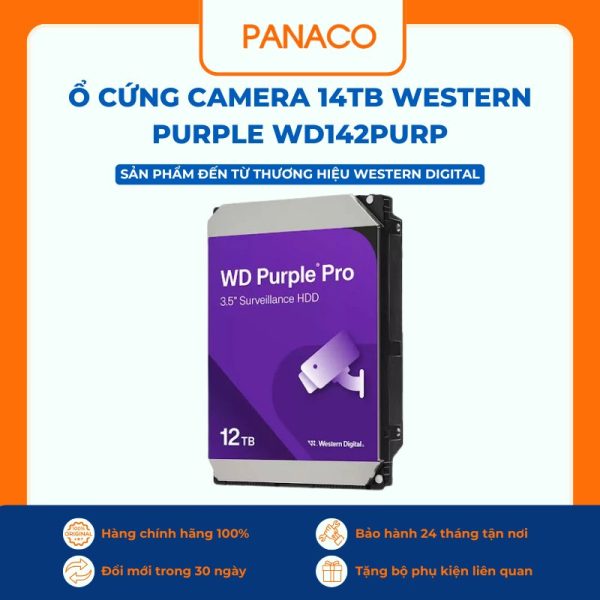 Ổ cứng camera 14TB Western Purple WD142PURP