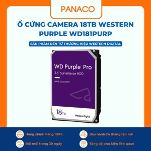 Ổ cứng camera 18TB Western Purple WD181PURP