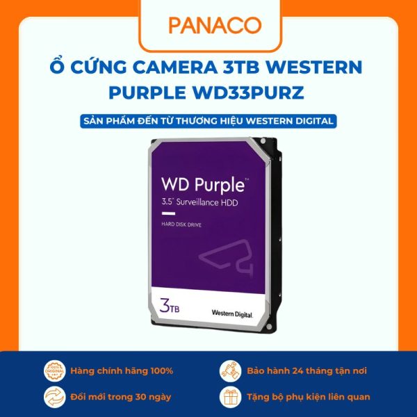 Ổ cứng camera 3TB Western Purple WD33PURZ