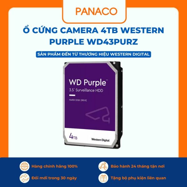 Ổ cứng camera 4TB Western Purple WD43PURZ