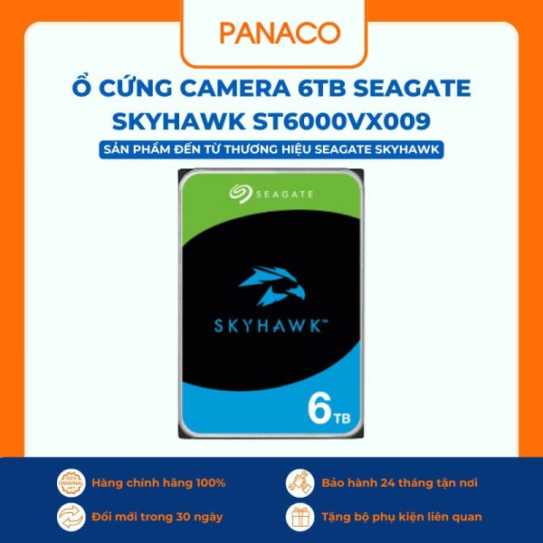 Ổ cứng camera 6TB Seagate Skyhawk ST6000VX009