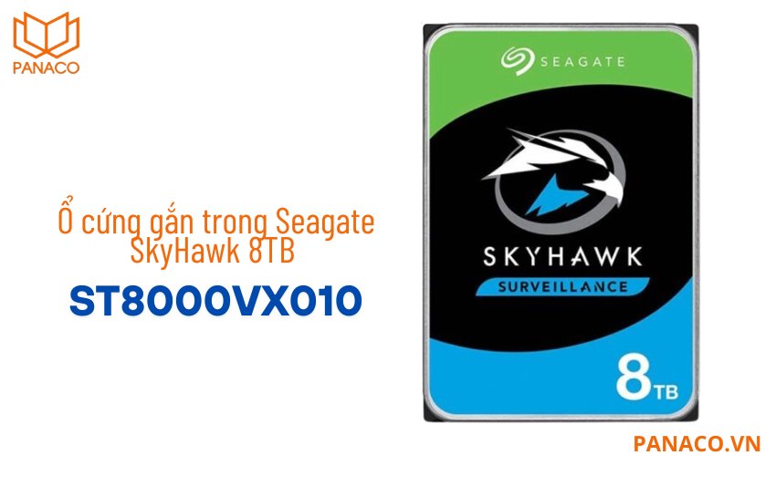 Ổ cứng gắn trong Seagate SkyHawk 8TB 5400rpm SATA 3.5"  ST8000VX010