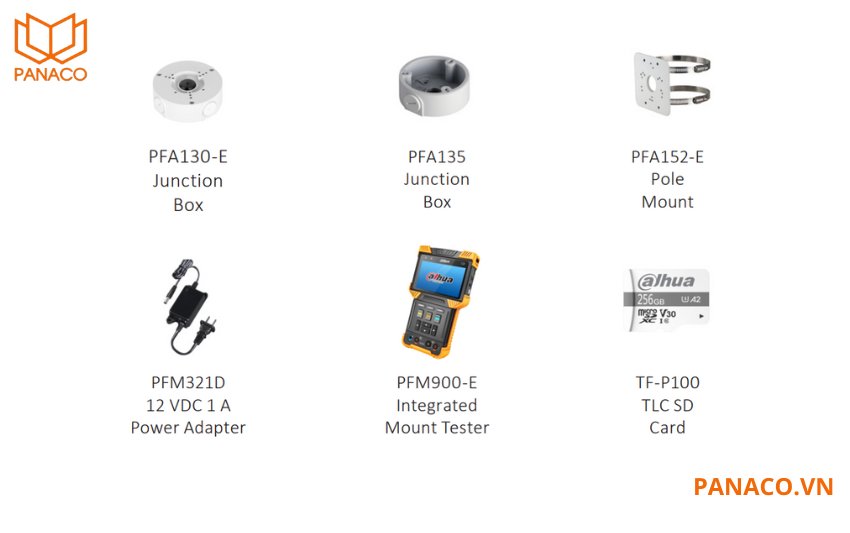 Phụ kiện giảm giá mua kèm camera DH-IPC-HFW3841T-ZAS-S2