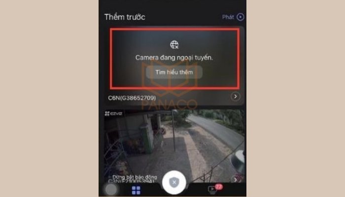 Ứng dụng Ezviz báo camera đang ngoại tuyến là Dấu hiệu nhận biết camera Ezviz bị ngoại tuyến