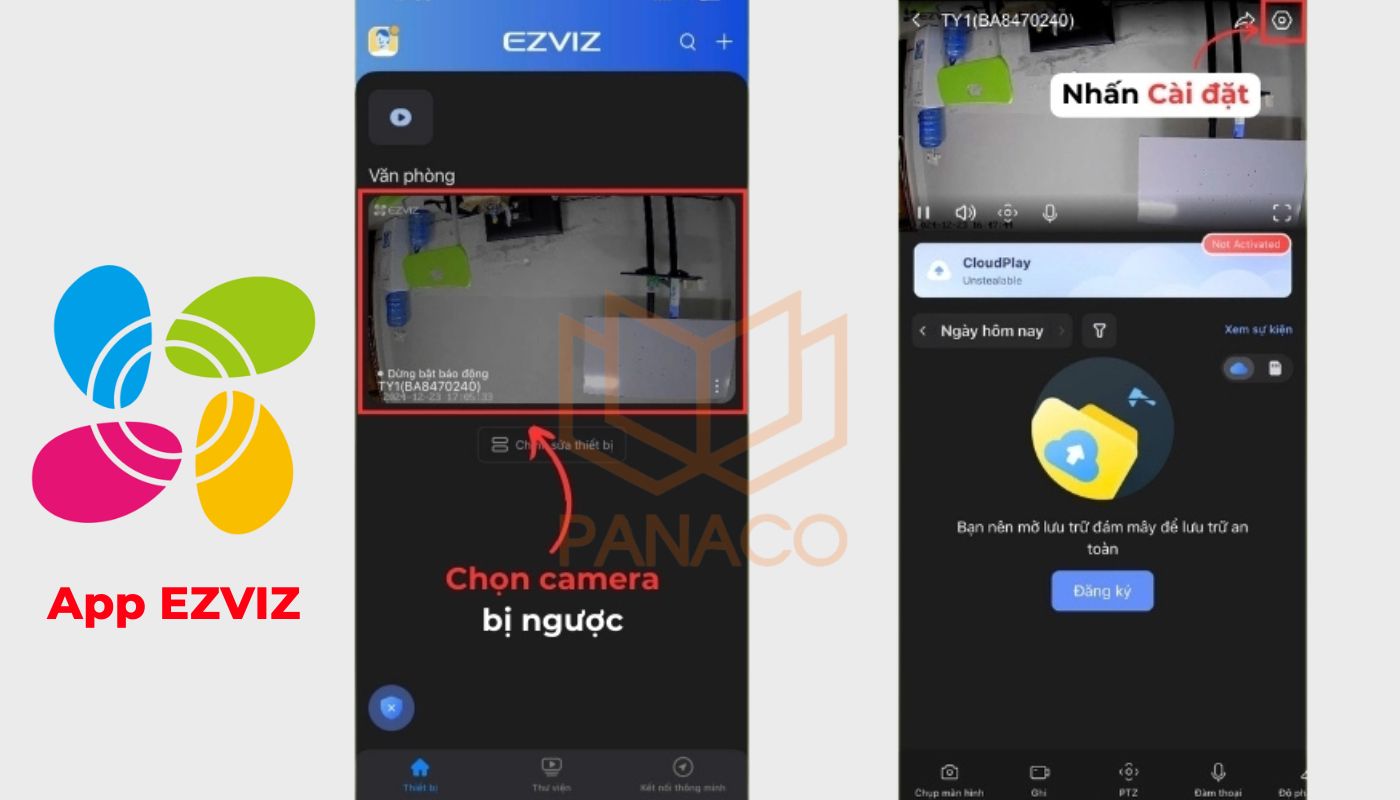 Cách chỉnh camera bị ngược trên Ezviz