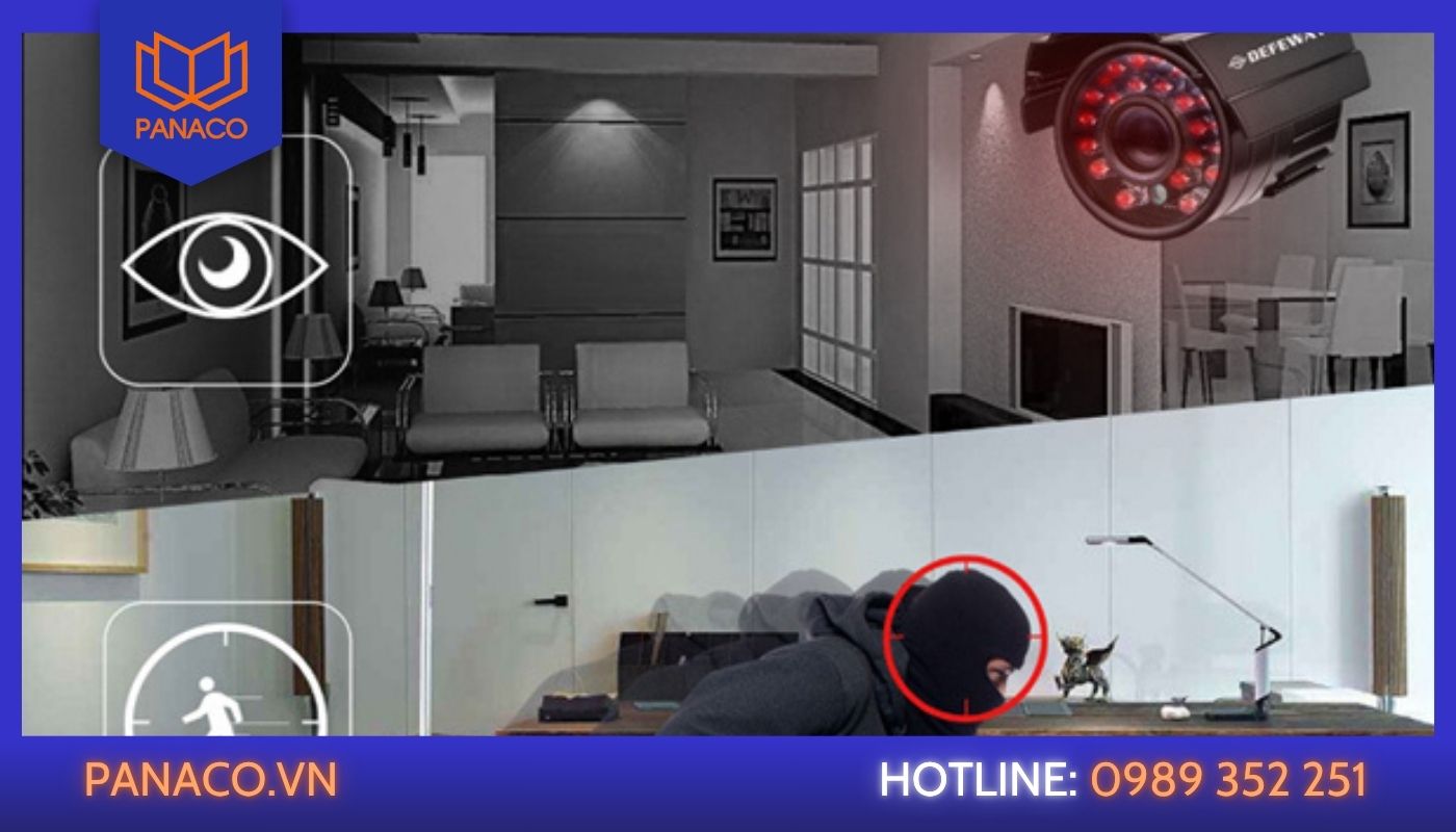 Camera chống trộm giúp phát hiện các chuyển động và hú còi cảnh báo