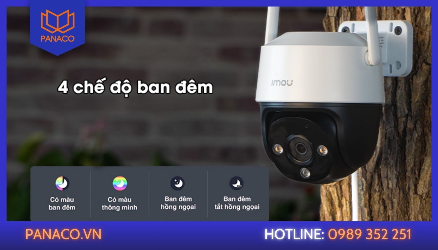 Dòng camera ip imou có màu ban đêm thuận tiện cho việc giám sát cửa hàng, khu dân cư...