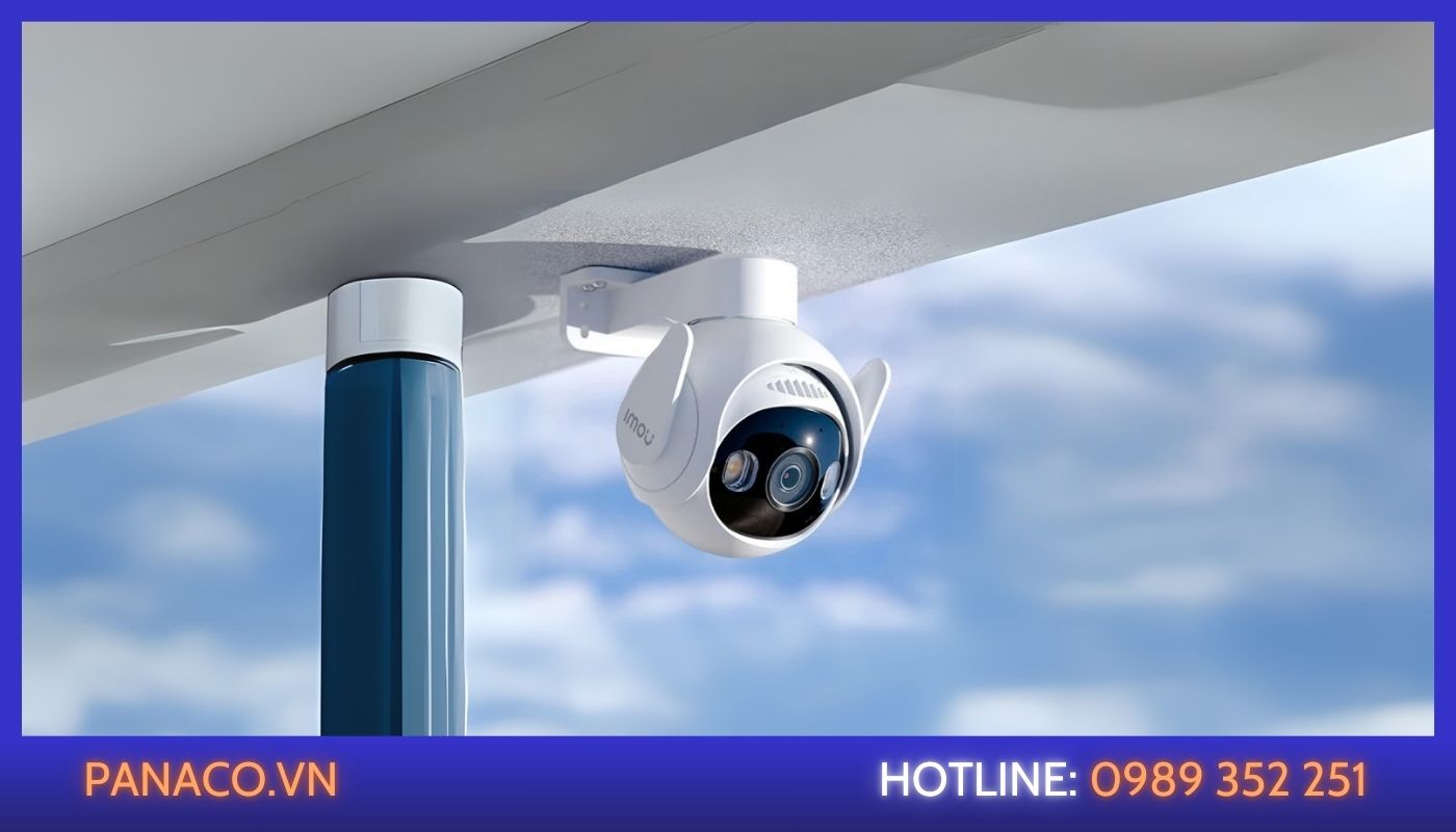 Camera IMOU 360 còn có tính năng chống nước tốt, thích hợp lắp ngoài trời