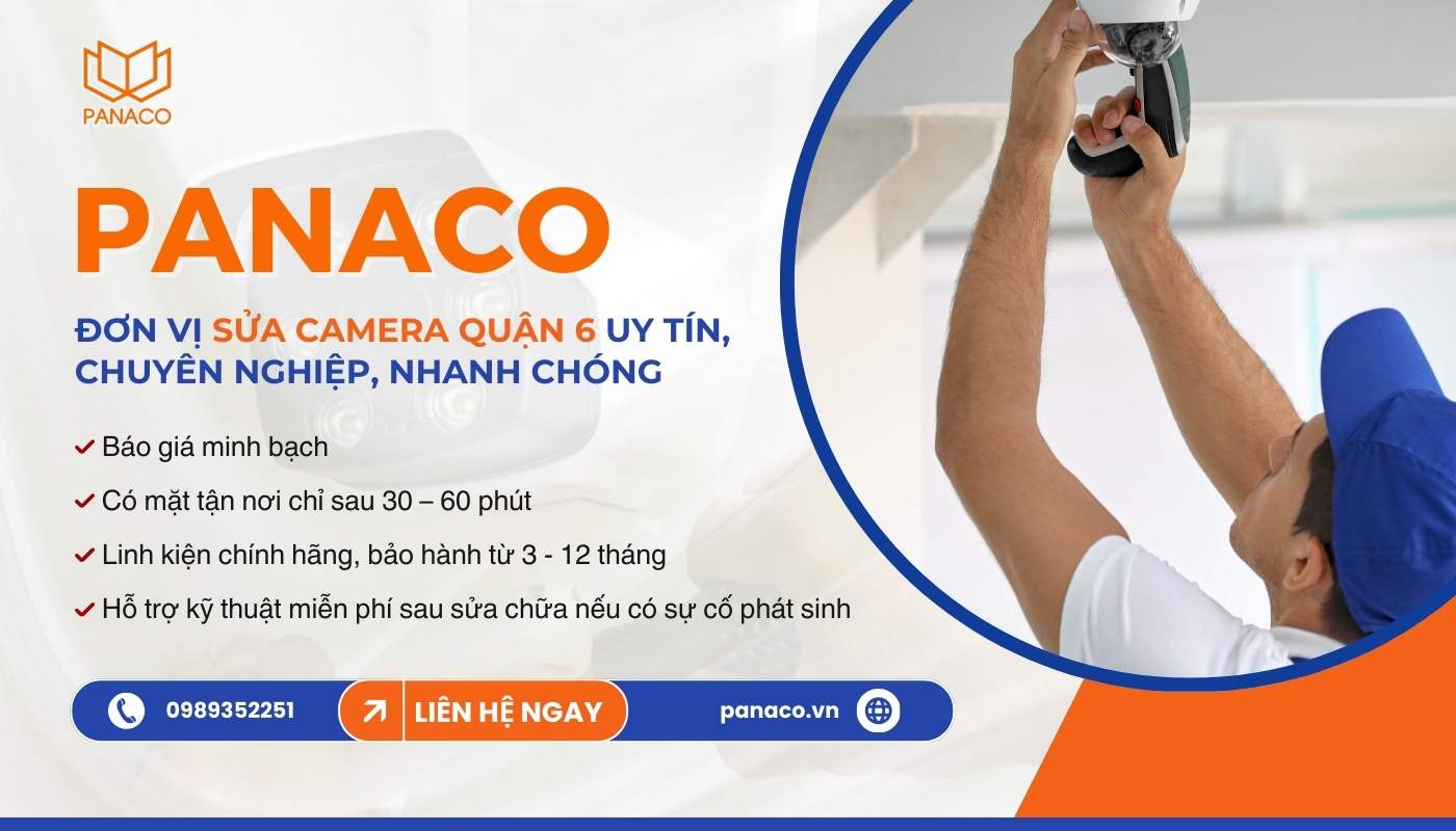 PANACO sửa camera quận 6 