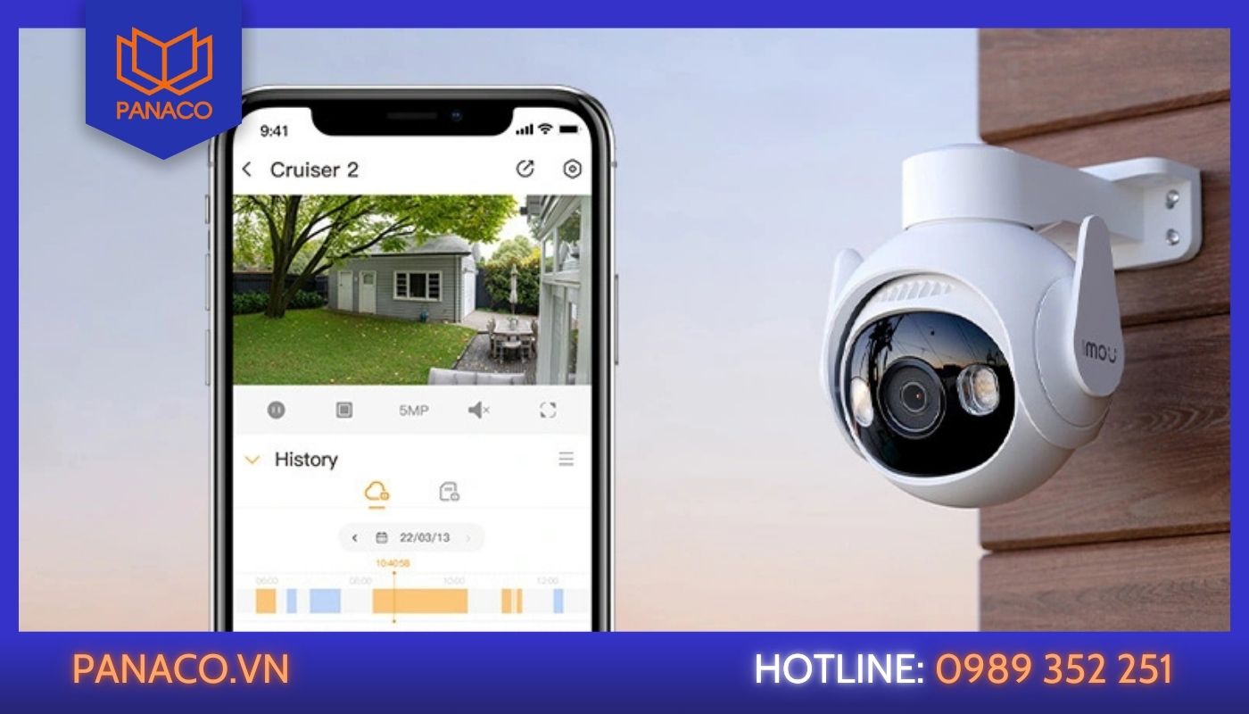Camera 360 IMOU dễ dàng kết nối với điện thoại và máy tính nhờ tính năng hỗ trợ wifi