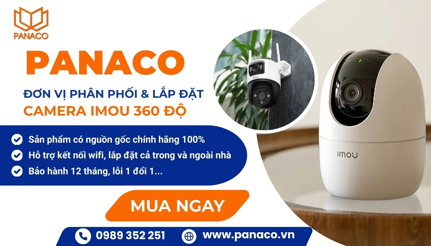Tham khảo ngay các mẫu camera xoay 360 thương hiệu IMOU tại PANACO