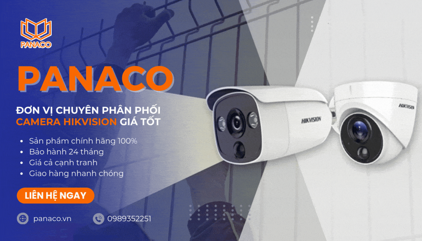 Mua camera Hikvision ngoài trời chính hãng tại PANACO