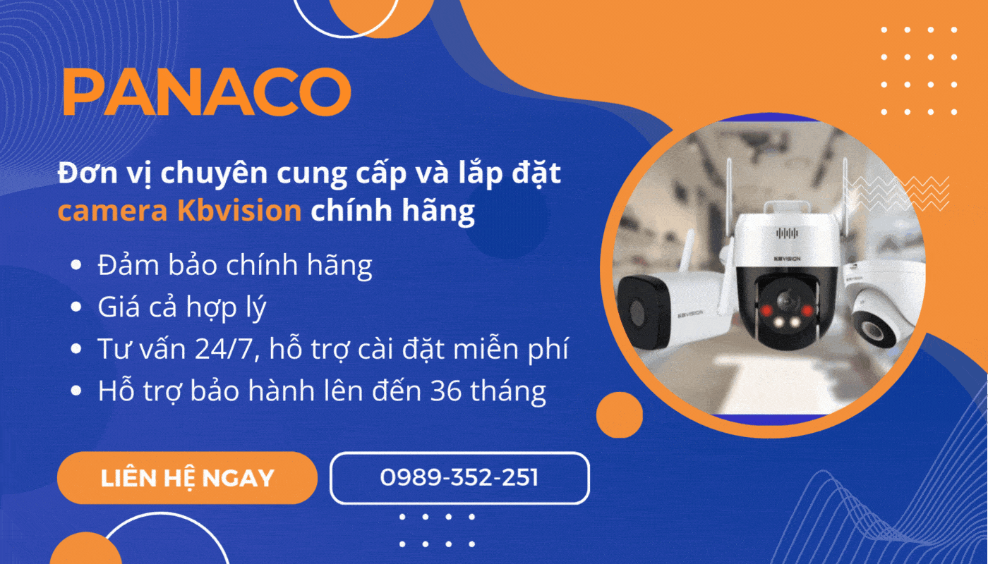 PANACO phân phối camera Kbvision chính hãng, giá tốt