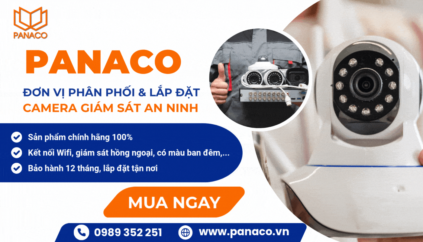 Mua camera chính hãng, giá tốt tại PANACO