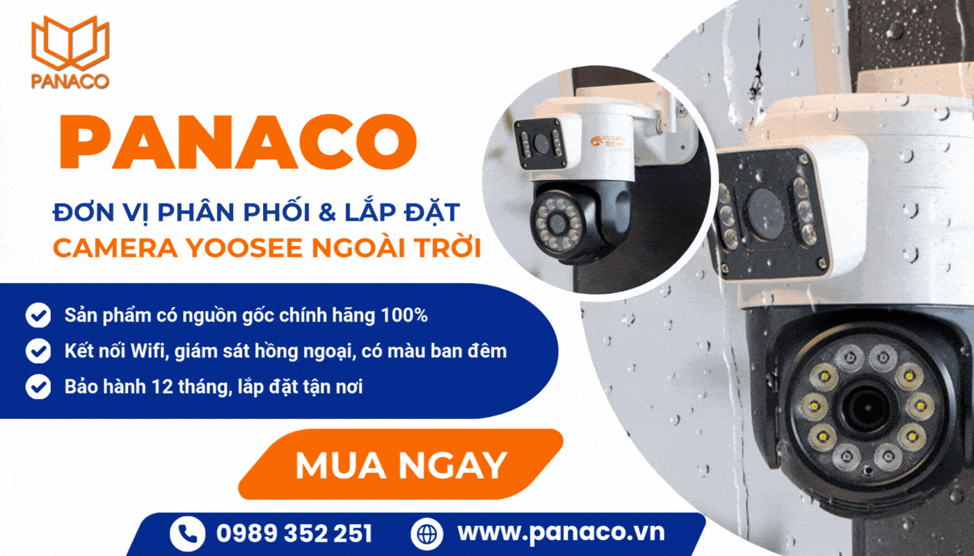 Mua camera Yoosee ngoài trời chính hãng, giá rẻ tại PANACO