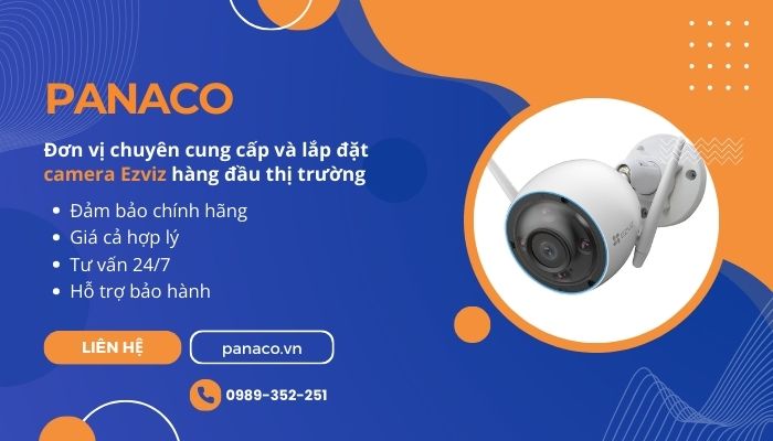 PANACO cung cấp camera Ezviz chính hãng, giá cả hợp lý