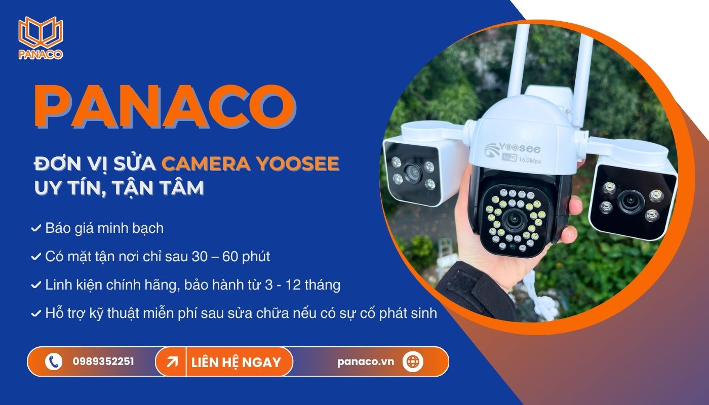 PANACO hỗ trợ sửa camera Yoosee không kết nối được Wifi