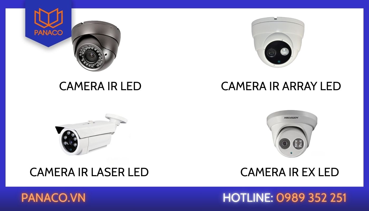 Phân loại các dòng camera hồng ngoại ban đêm Các loại camera giám sát hồng ngoại là gì?
