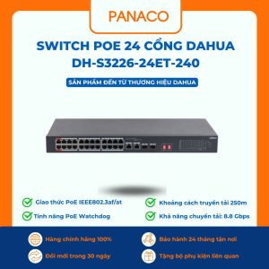 Switch Poe 24 cổng Dahua DH-S3226-24ET-240