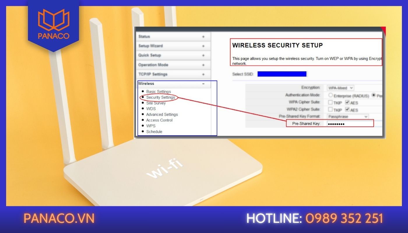 Thiết lặp lại cấu hình hoặc mật khẩu Wifi Thiết lặp lại cấu hình hoặc mật khẩu Wifi