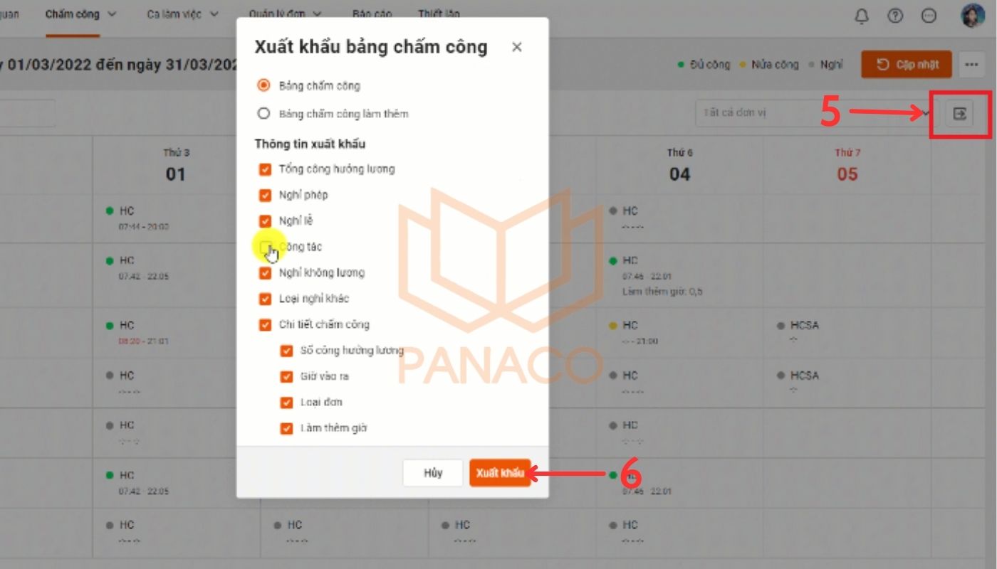 Trích xuất dữ liệu từ máy chấm công từ AMIS MISA