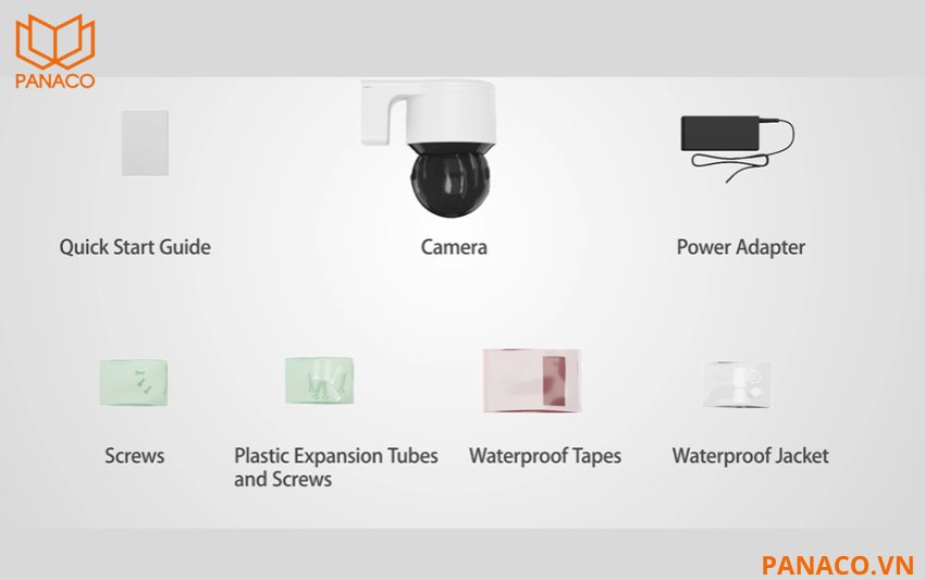 Bộ sản phẩm camera Hikvision DS-2DE3A404IWG-E/W