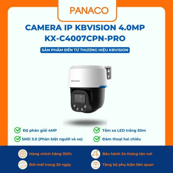 Camera IP Kbvision 4.0MP KX-C4007CPN-PRO