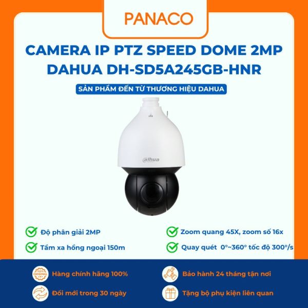 Camera IP PTZ Speed Dome 2MP Dahua DH-SD5A245GB-HNR